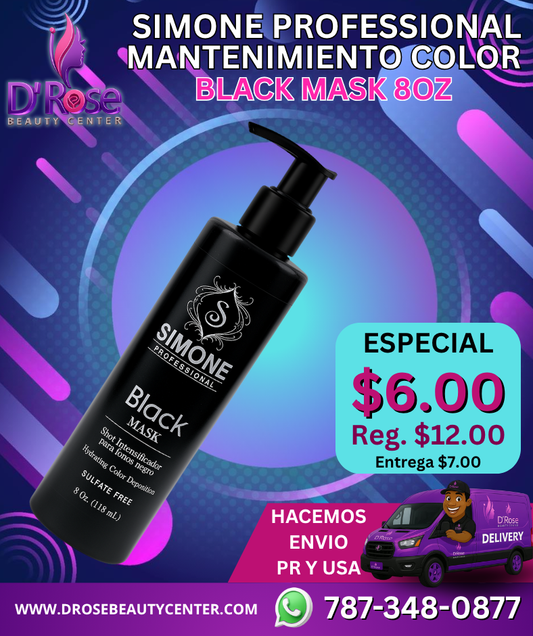 SIMONE PROFESSIONAL BLACK MASK 8oz