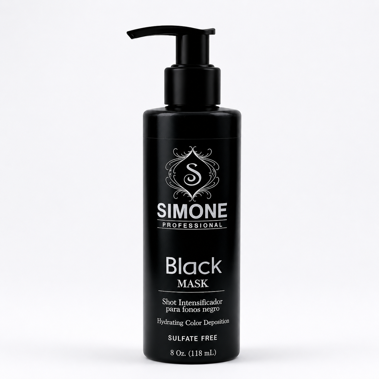 Simone Professional Black Mask 8 oz – Mascarilla Intensificadora para Tonos Negros