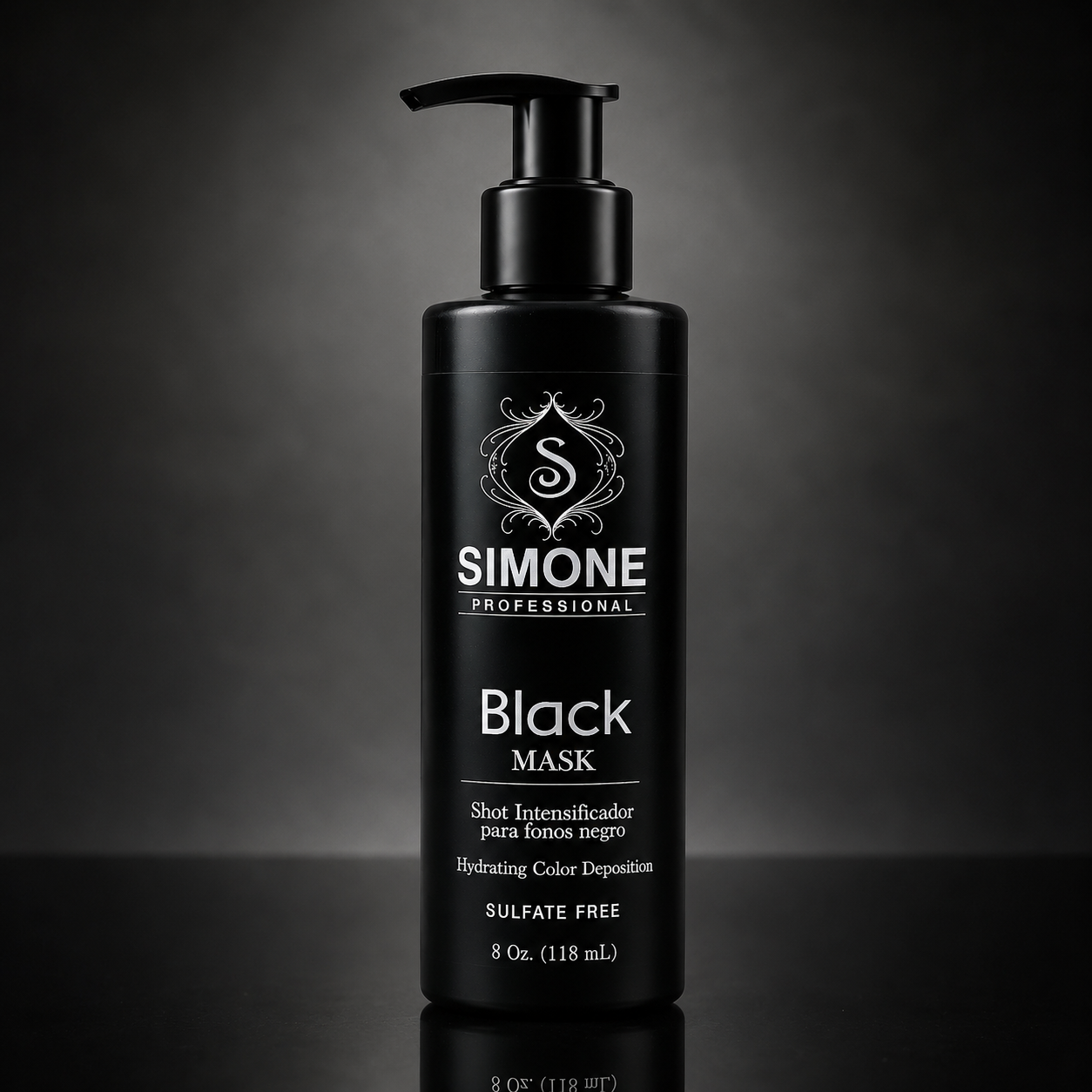 Simone Professional Black Mask 8 oz – Mascarilla Intensificadora para Tonos Negros