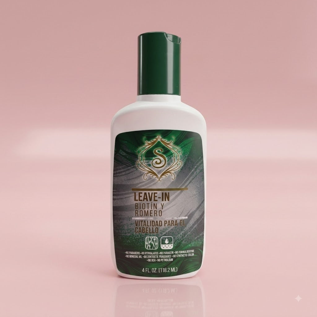 Simone Professional Leave-In Biotina y Romero 4 oz SBRLI4