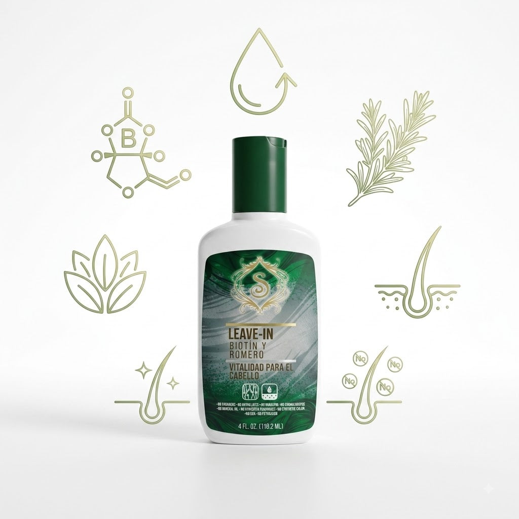 Simone Professional Leave-In Biotina y Romero 4 oz SBRLI4