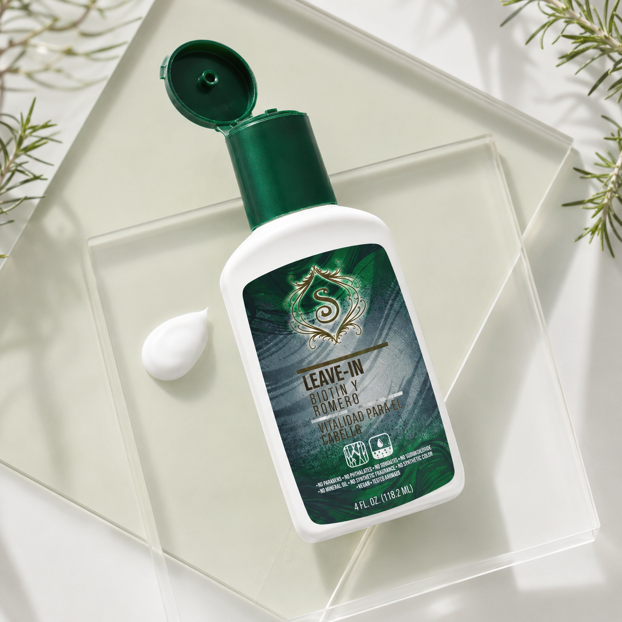 Simone Professional Leave-In Biotina y Romero 4 oz SBRLI4