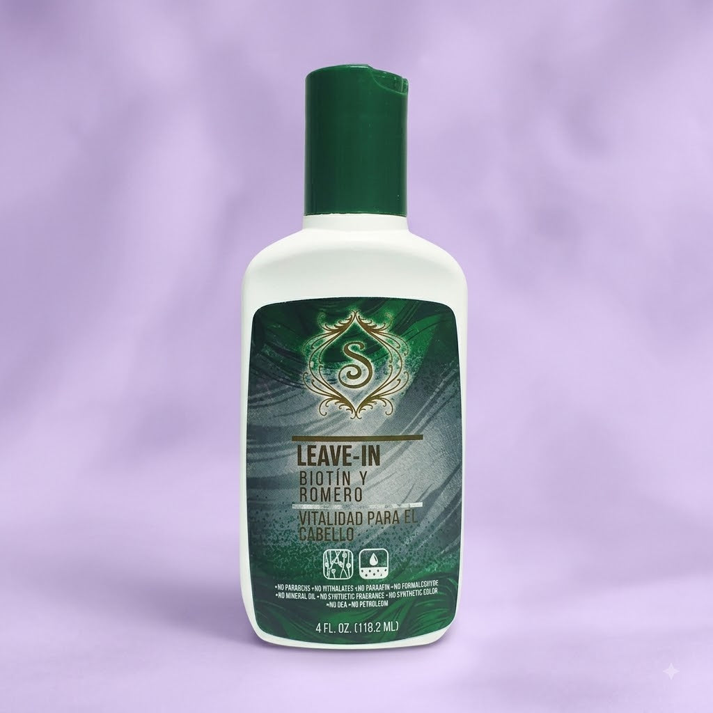 Simone Professional Leave-In Biotina y Romero 4 oz SBRLI4