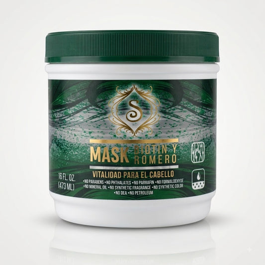 Simone Professional Mascarilla Biotina y Romero 16 oz SBRM16