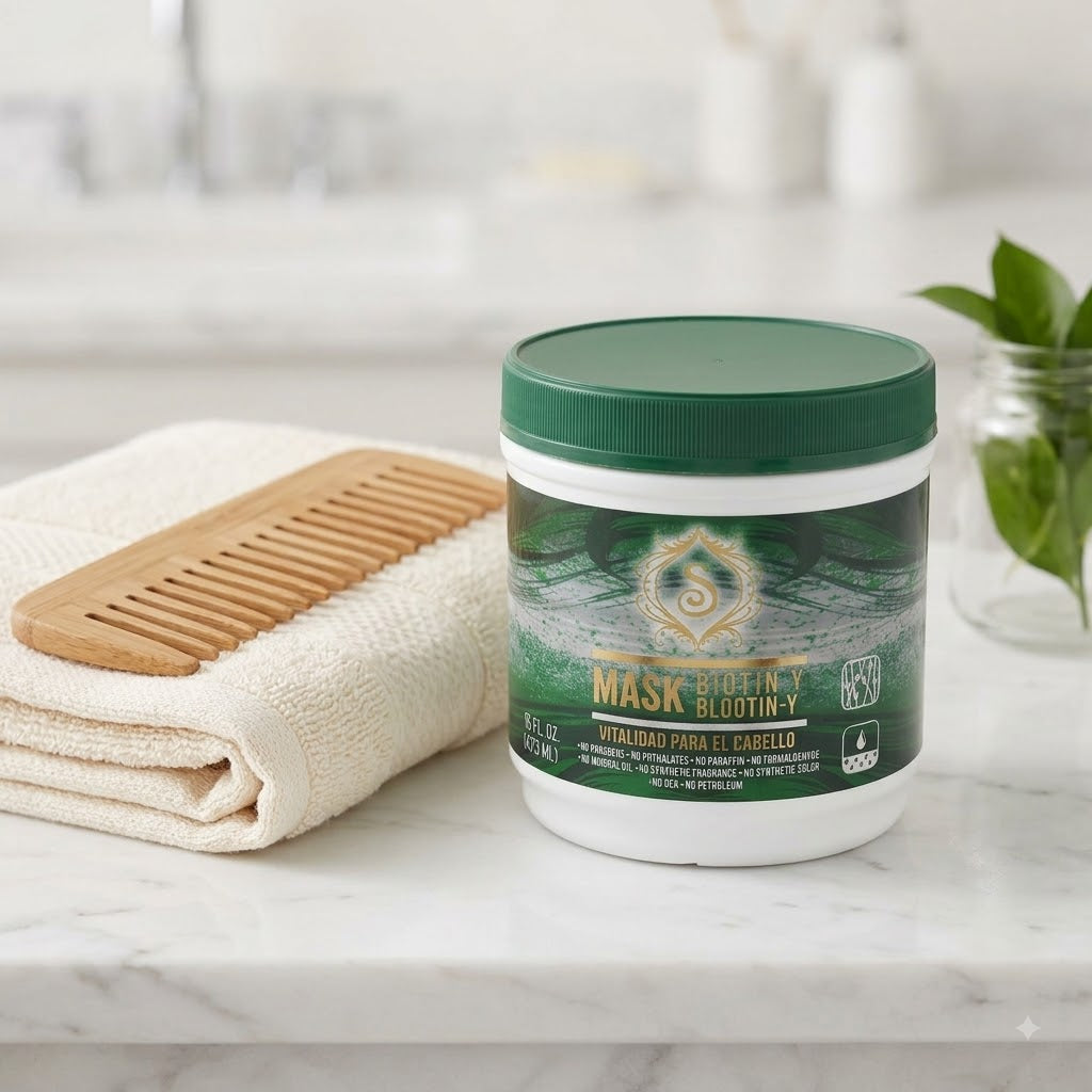 Simone Professional Mascarilla Biotina y Romero 16 oz SBRM16