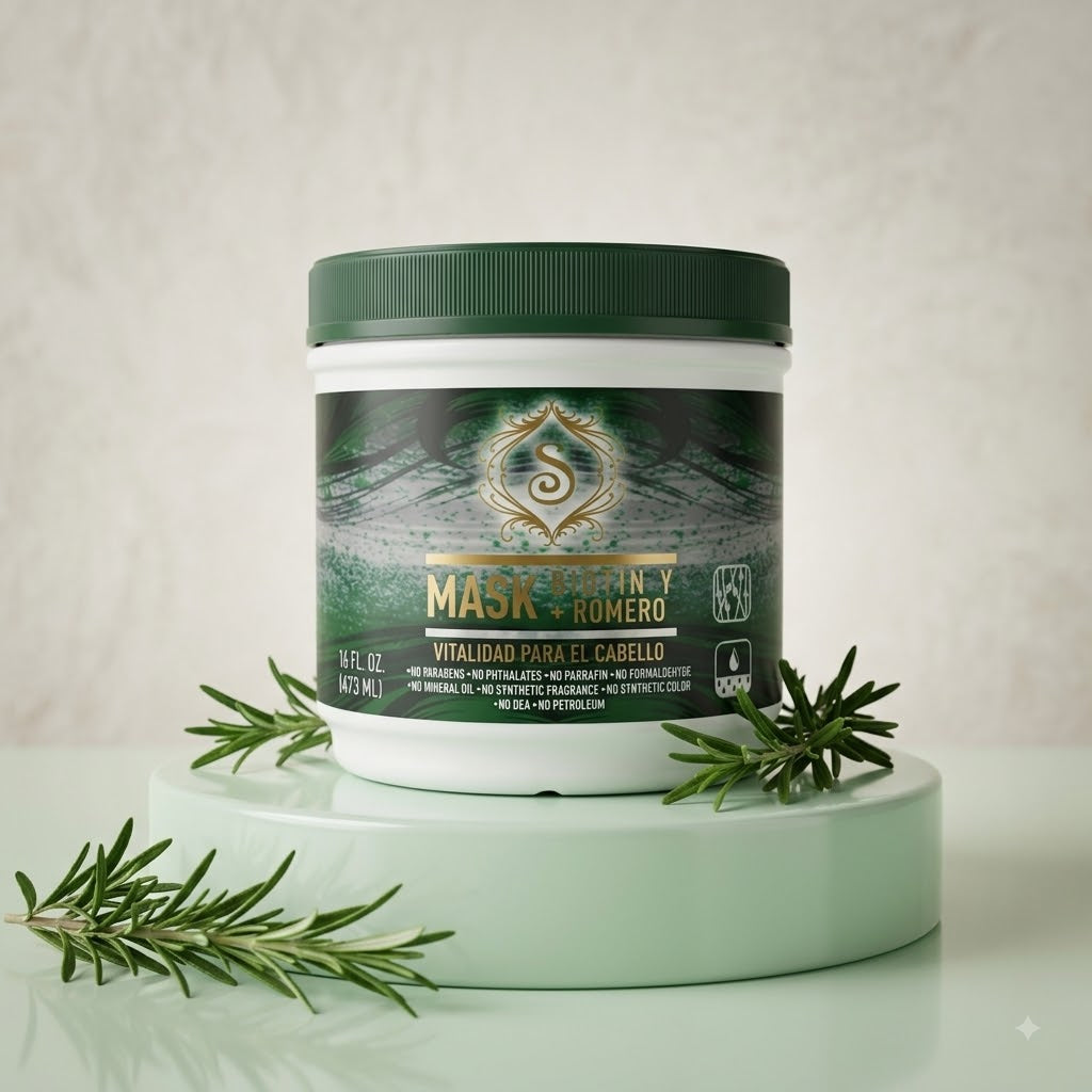 Simone Professional Mascarilla Biotina y Romero 16 oz SBRM16