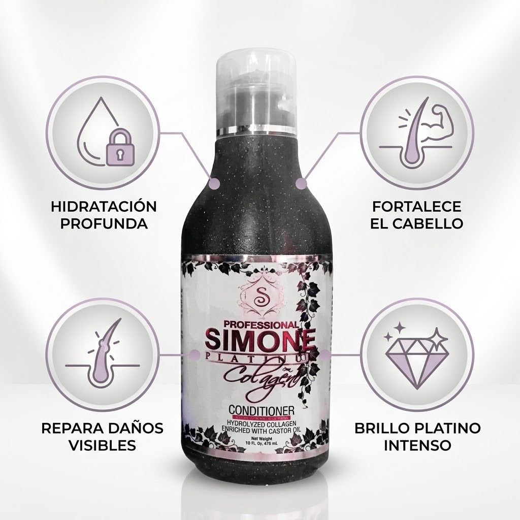 Simone Professional Platinum Collagen Acondicionador 16 oz