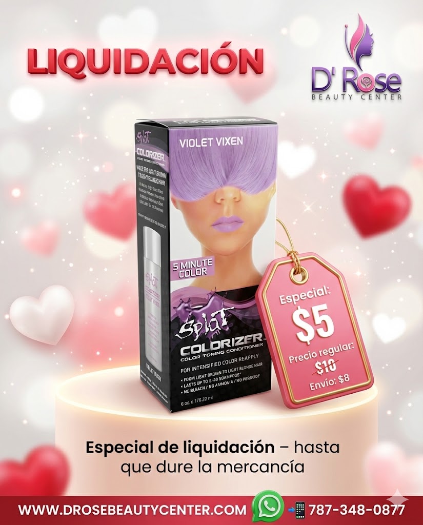 💜🔥 SPLAT Colorizer Violet Vixen 6oz · Color Intenso en 5 Minutos 🔥💜