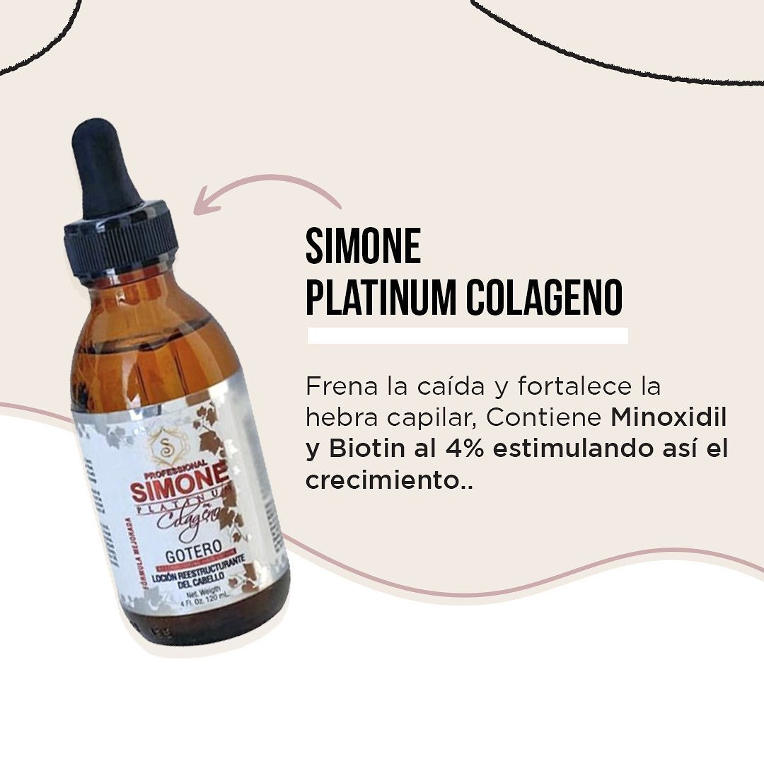 💜 SIMONE PROFESSIONAL COLÁGENO – GOTERO ANTI CAÍDA 4OZ