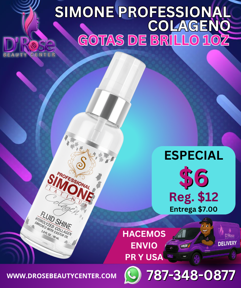 💎 SIMONE PROFESSIONAL COLÁGENO – GOTAS DE BRILLO 1OZ