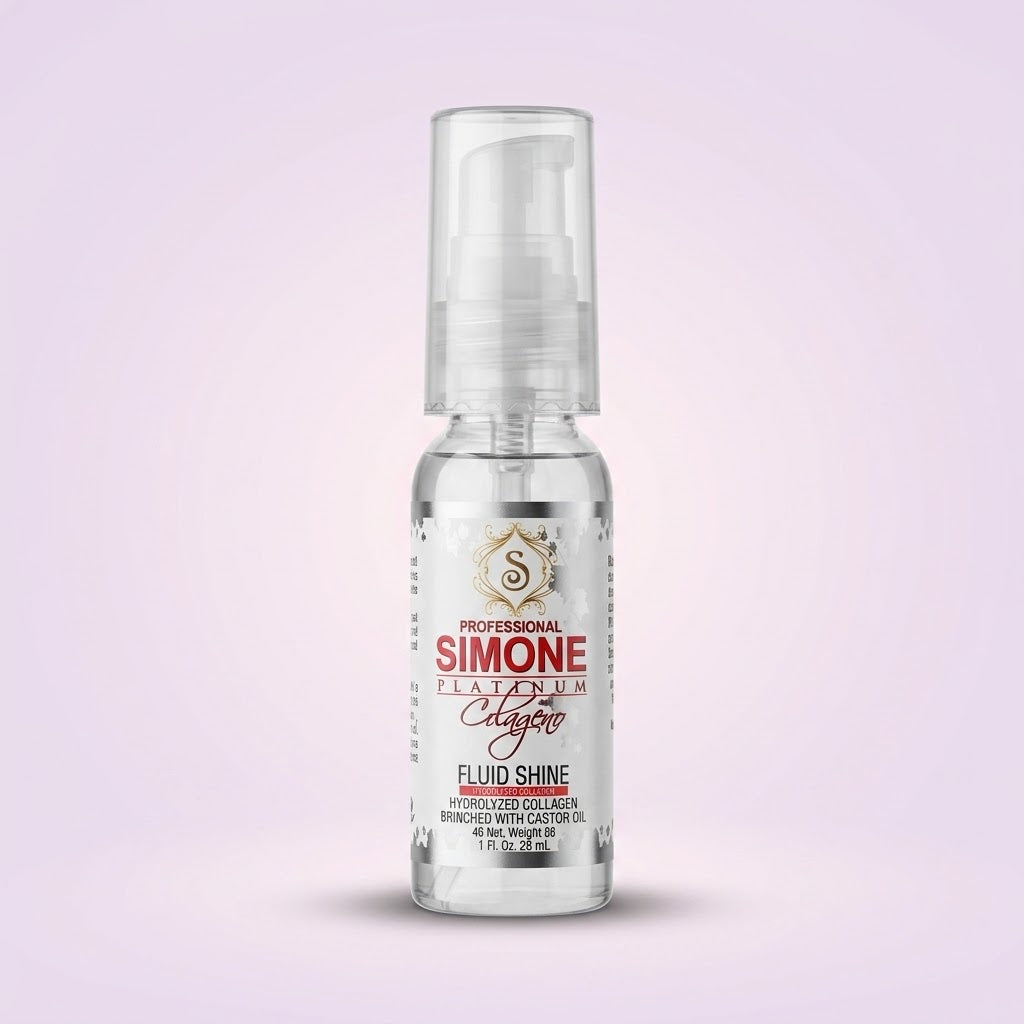 💎 Simone Professional Colágeno Gotas de Brillo Fluid Shine SCGB1 1 oz