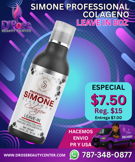 🖤 SIMONE PROFESSIONAL COLÁGENO – LEAVE-IN 8OZ