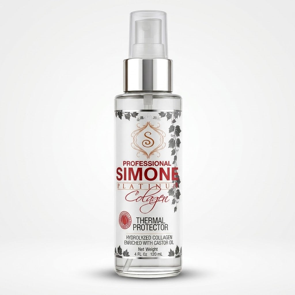 Simone Professional Platinum Collagen Laceador Protector Térmico 4 oz SCLT4