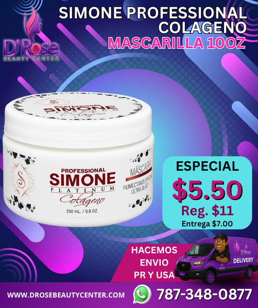 🖤 SIMONE PROFESSIONAL COLÁGENO – MASCARILLA 10OZ