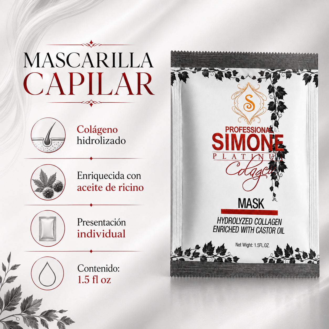 Simone Professional Platinum Collagen Mask 1.5 fl oz SCM15
