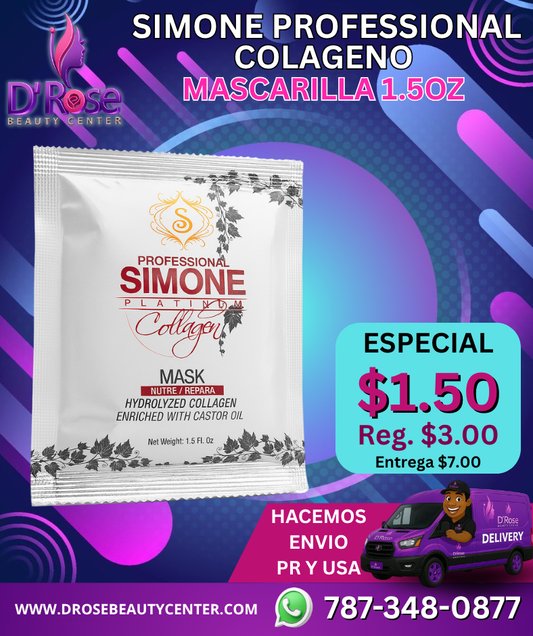 💜 SIMONE PROFESSIONAL COLÁGENO – MASCARILLA 1.5oz