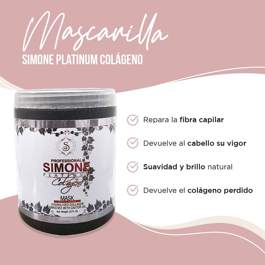 🖤 SIMONE PROFESSIONAL COLÁGENO – MASCARILLA 8OZ