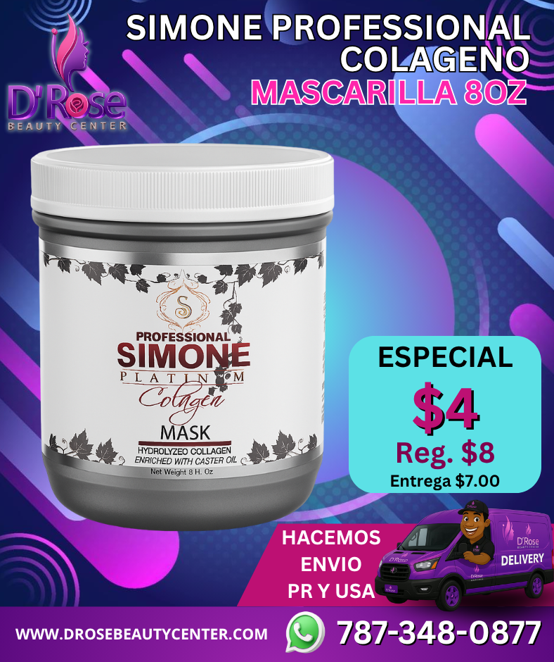 🖤 SIMONE PROFESSIONAL COLÁGENO – MASCARILLA 8OZ