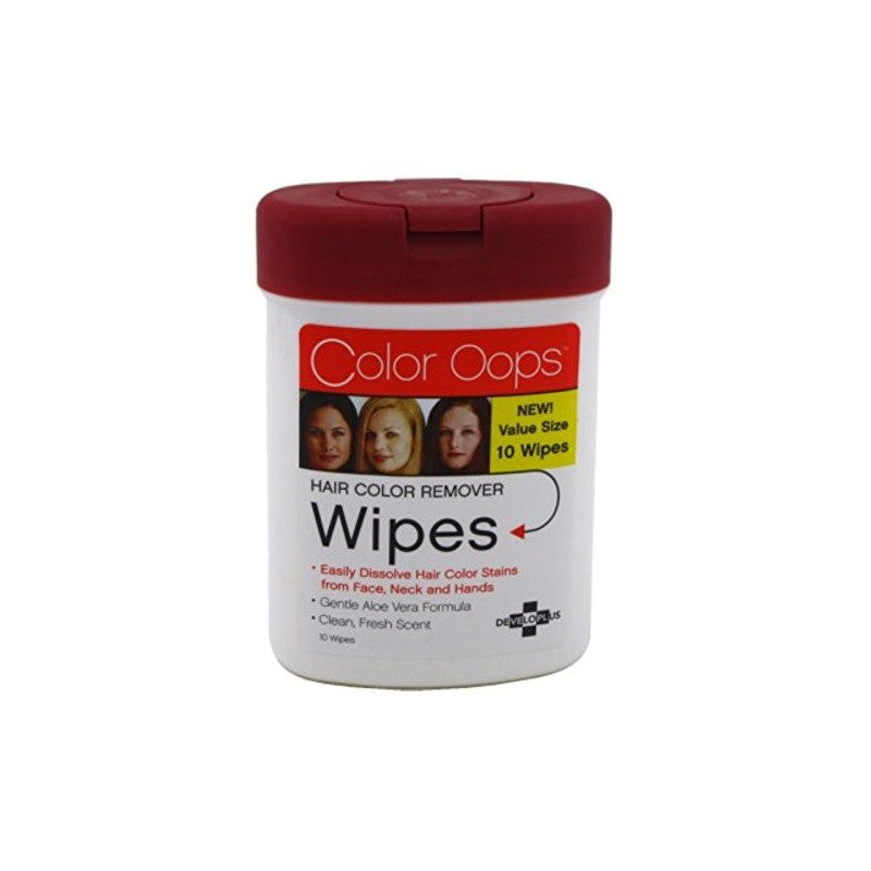 Color Oops Hair Color Remover Wipes Toallitas Eliminadoras de Color Capilar 10 Wipes