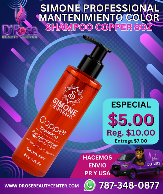 🧡 SIMONE PROFESSIONAL COPPER SHAMPOO 8oz