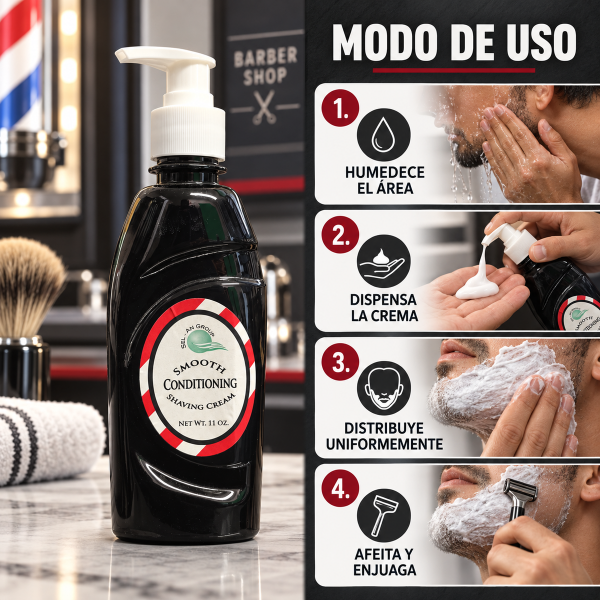 Smooth Conditioning Shaving Cream 11 oz SCSC11