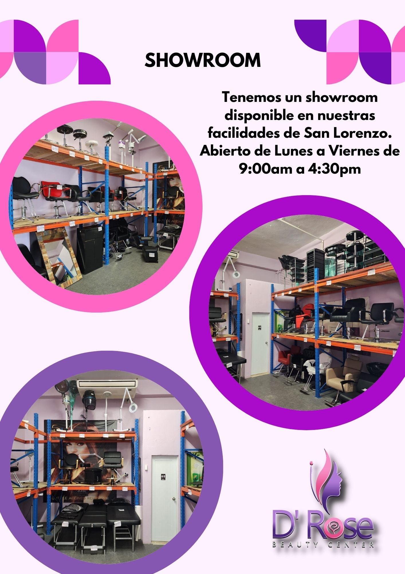 Beauty Style Exhibidor o rack de Mercancía Para Salon o Barberia Color Blanco 2527595