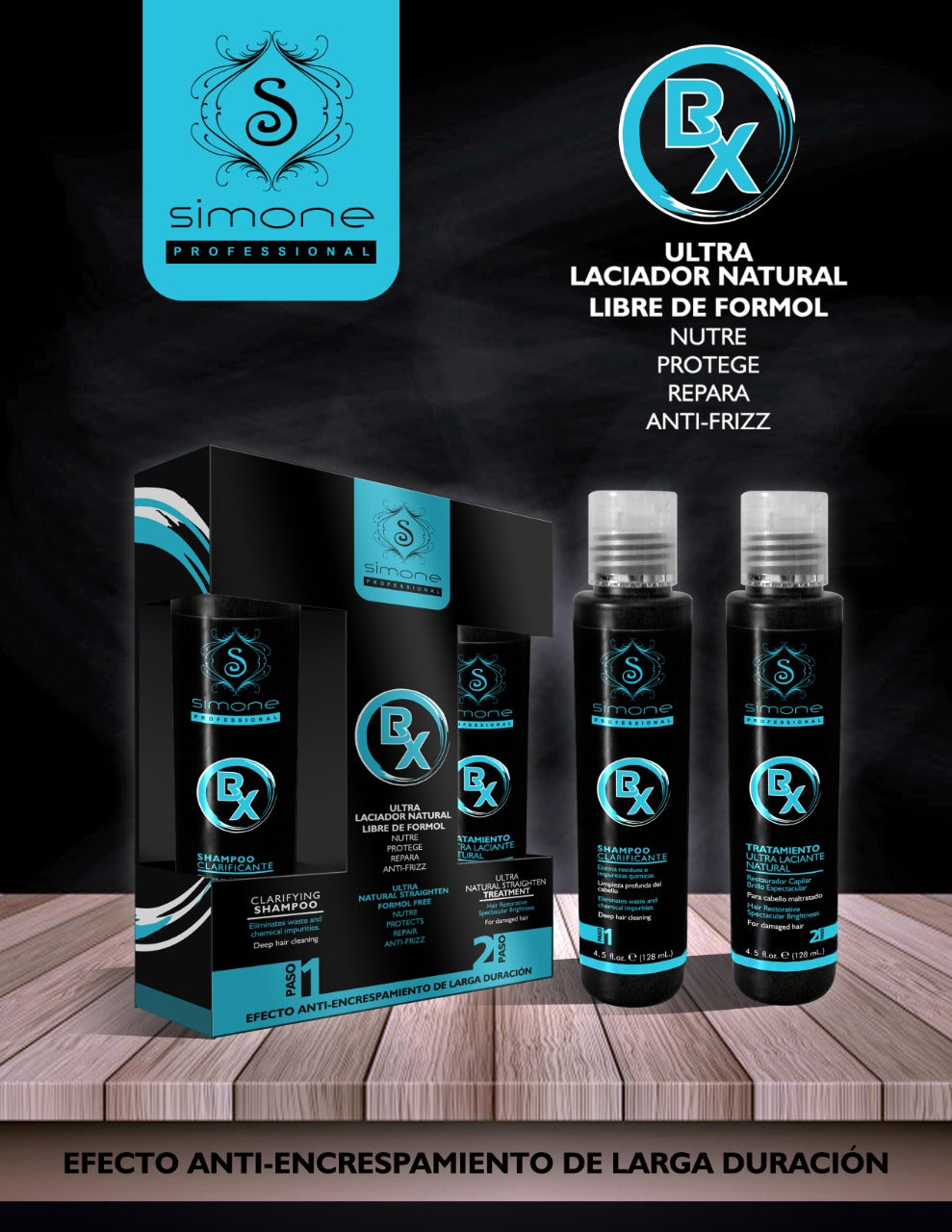 💙 SIMONE PROFESSIONAL BOTOX – KIT LACEADOR ANTI FRIZZ 5OZ