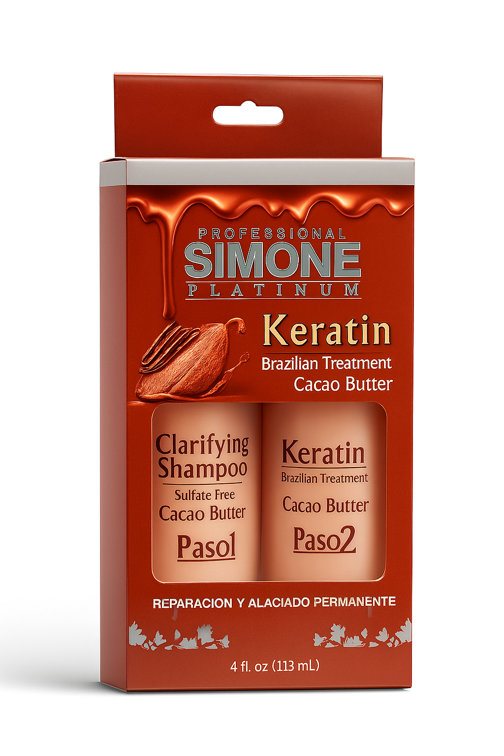 💎 SIMONE PROFESSIONAL KERATINA CHOCOLATE – KIT ALACIANTE 5oz