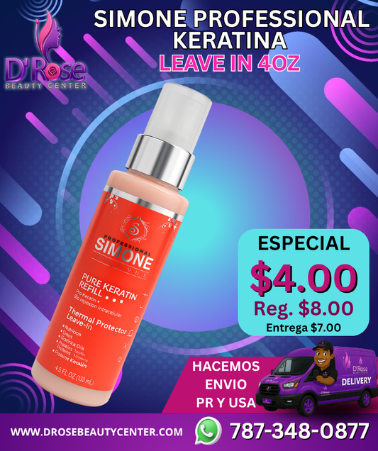 💎 SIMONE PROFESSIONAL KERATINA LEAVE IN 4oz