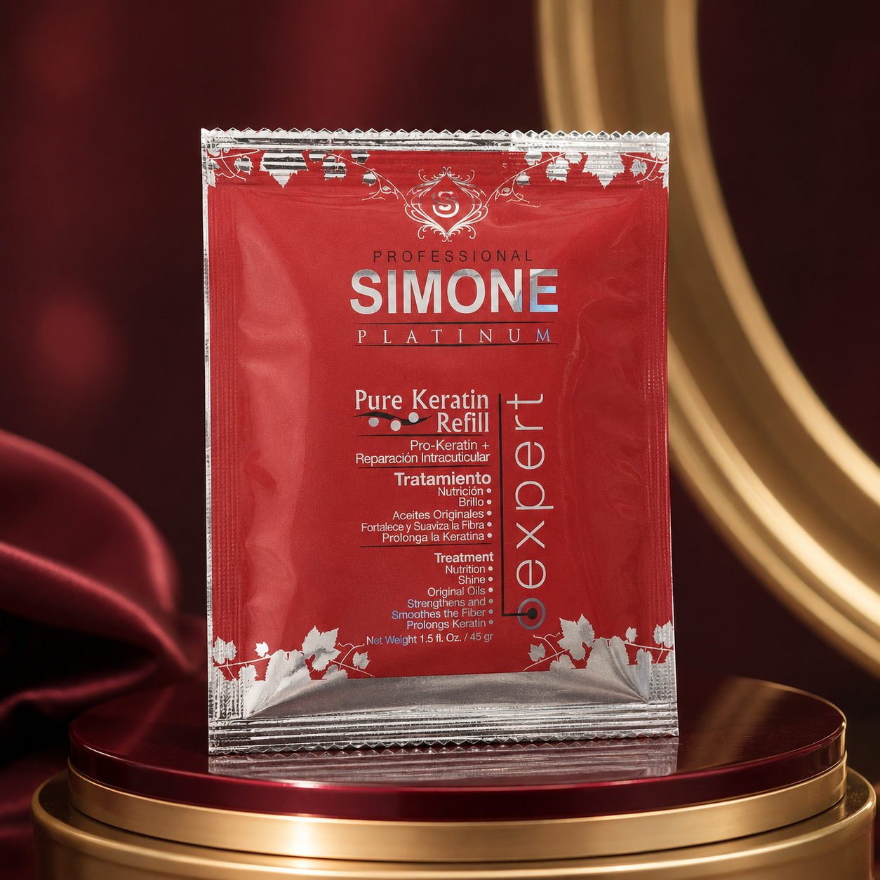 Mascarilla de Keratina Simone Professional Platinum SKM1 1.5 oz