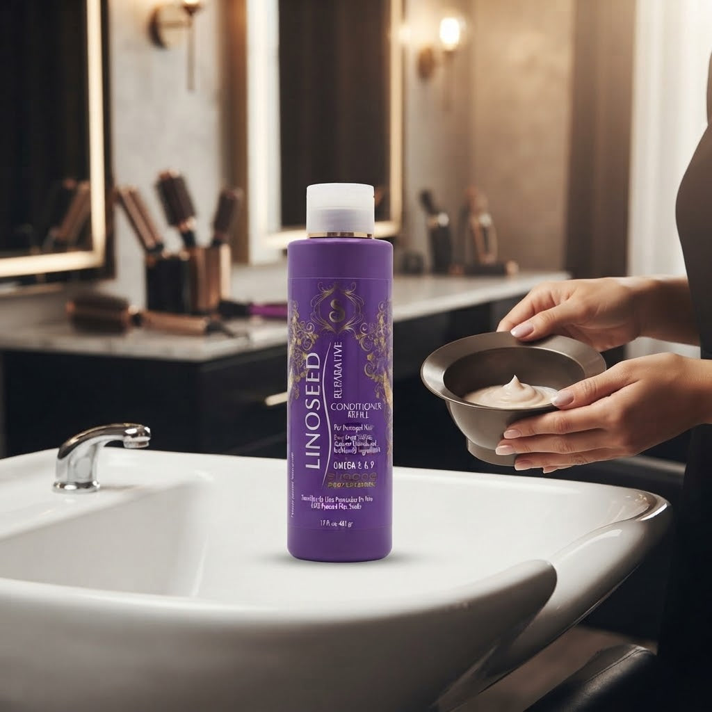 Simone Professional Linoseed Reparative Acondicionador Reparador 17 oz SLA16