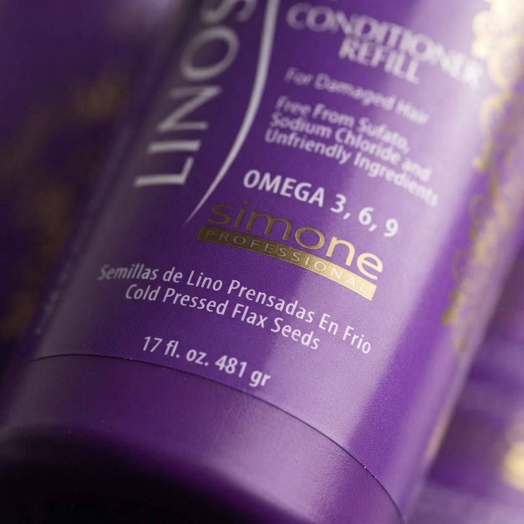 Simone Professional Linoseed Reparative Acondicionador Reparador 17 oz SLA16