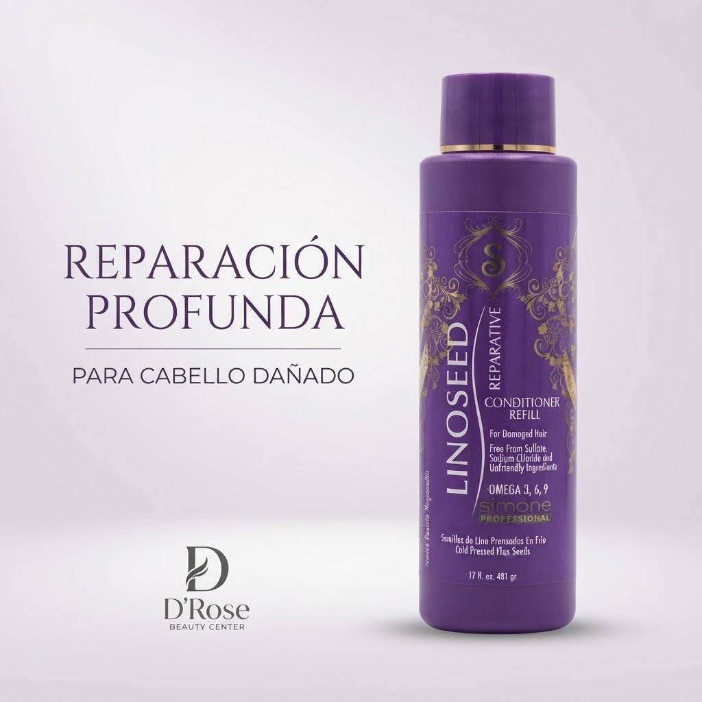 Simone Professional Linoseed Reparative Acondicionador Reparador 17 oz SLA16