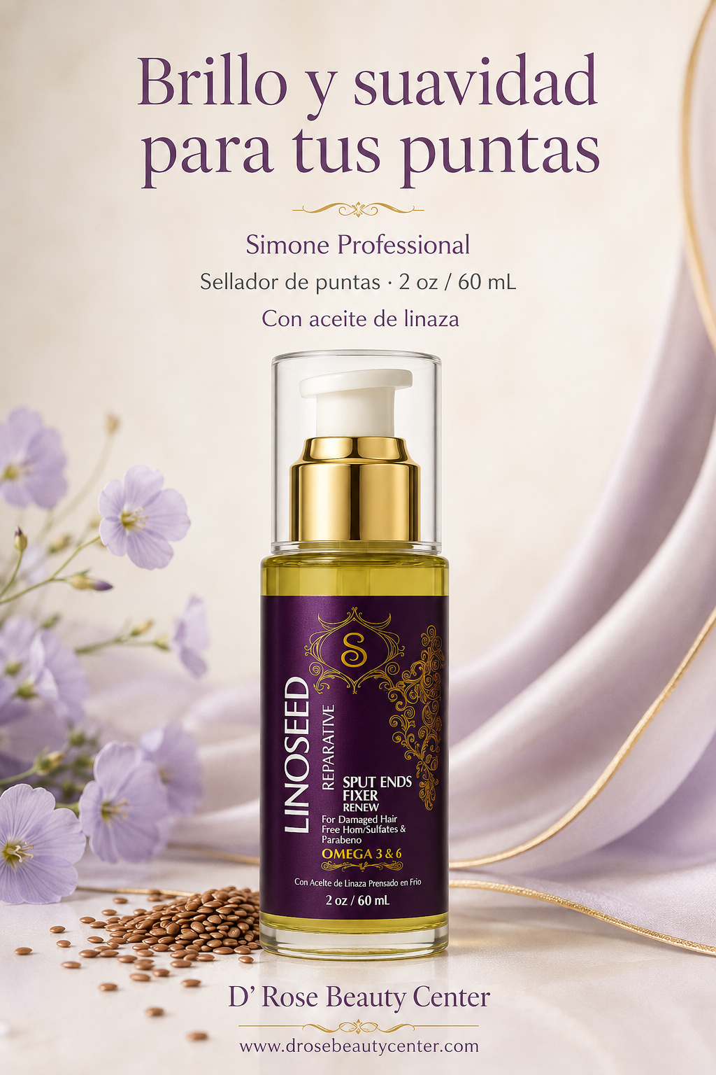 Simone Professional Linoseed Sellador de Puntas 2 oz | SLGB2