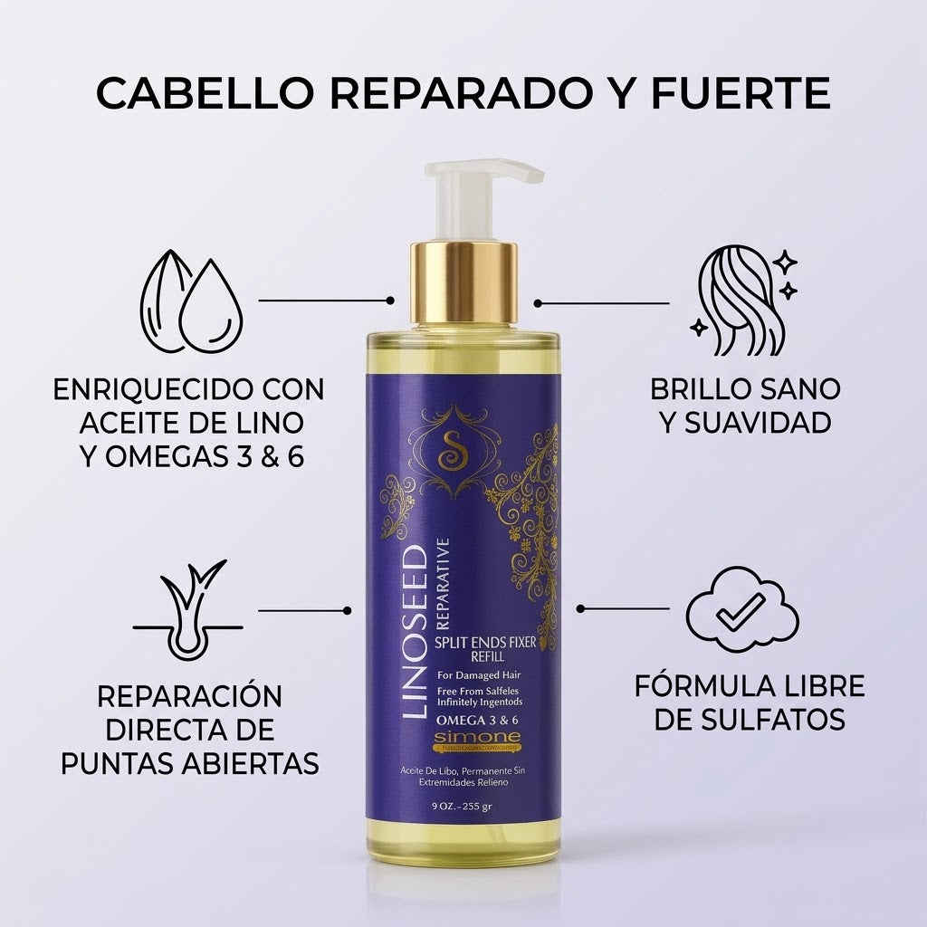 Simone Professional Linoseeds Sellador de Puntas 9 oz – SLGB9