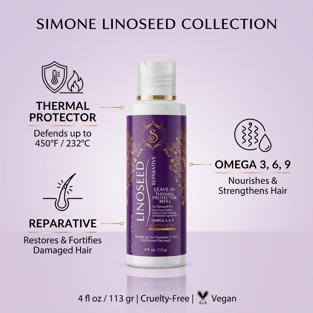 Simone Professional Linoseed Leave-In Protector Térmico 4 oz
