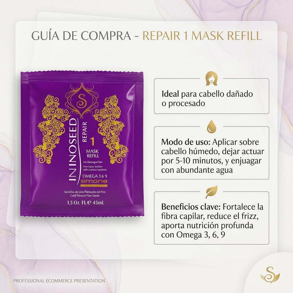 Simone Professional Linoseed Repair Mascarilla Capilar 1.5 oz – SLM1
