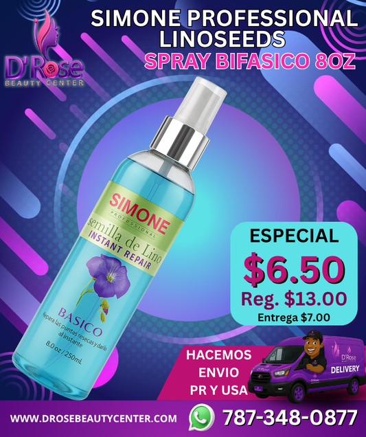💜 SIMONE PROFESSIONAL LINOSEEDS – SPRAY BIFÁSICO 8oz