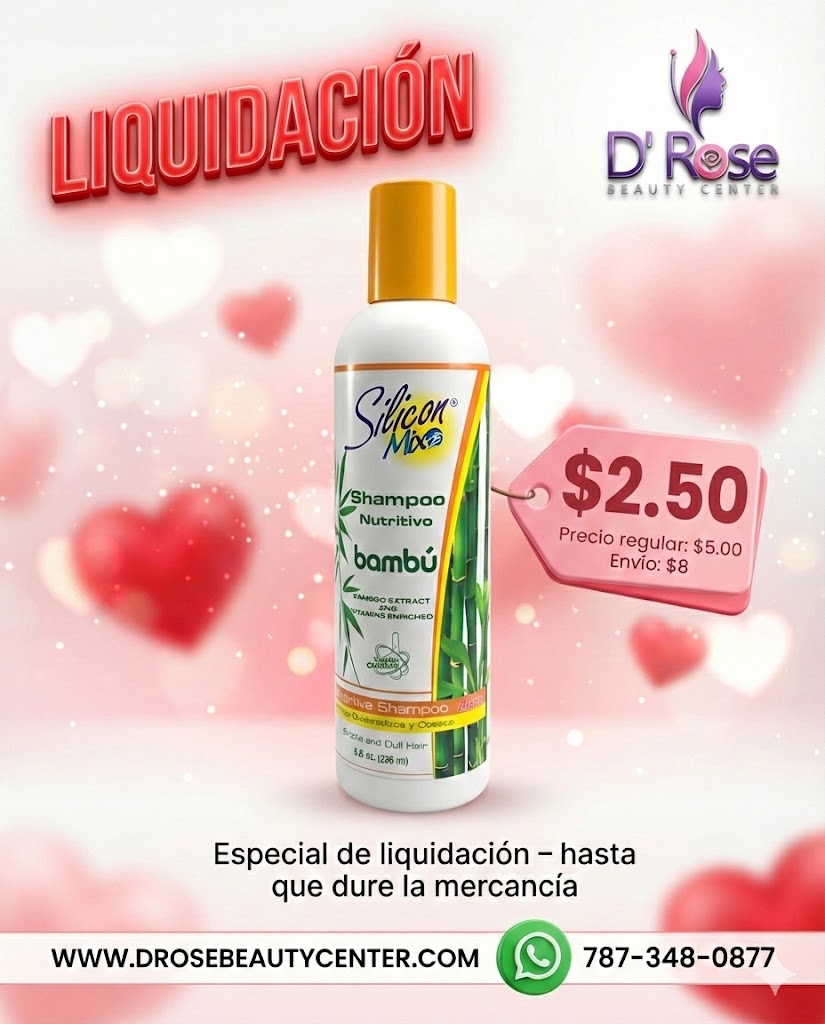 🌿✨ Silicone Mix Bambú Shampoo Nutritivo 8oz | Nutrición, Fuerza y Brillo Natural ✨🌿