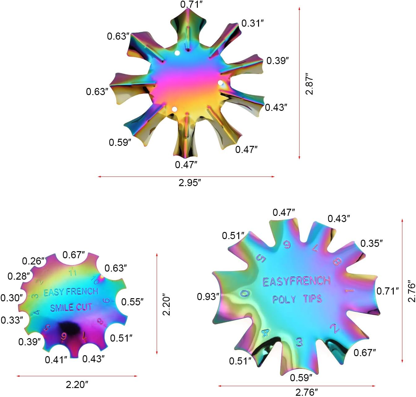 Spiral Molde Easy French Poly Tips SMF1