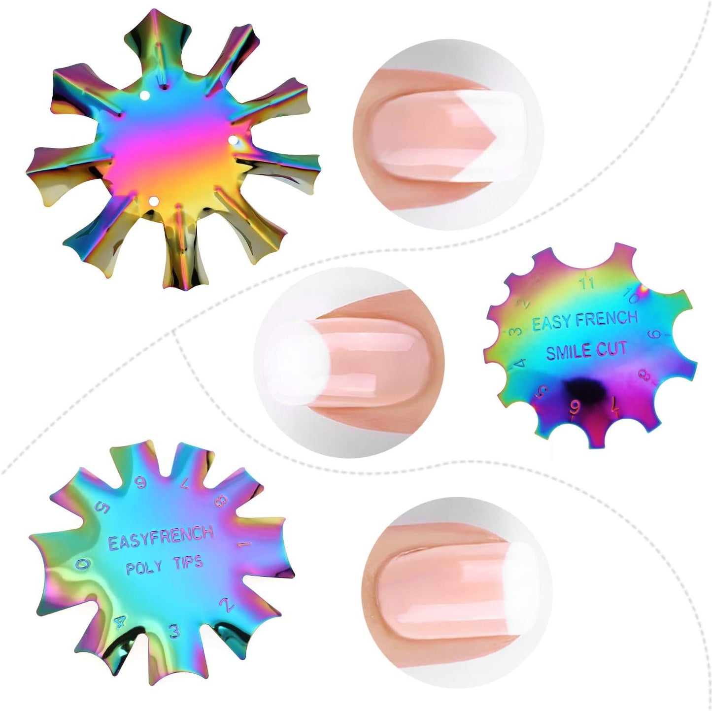 Spiral Molde Easy French Poly Tips SMF1