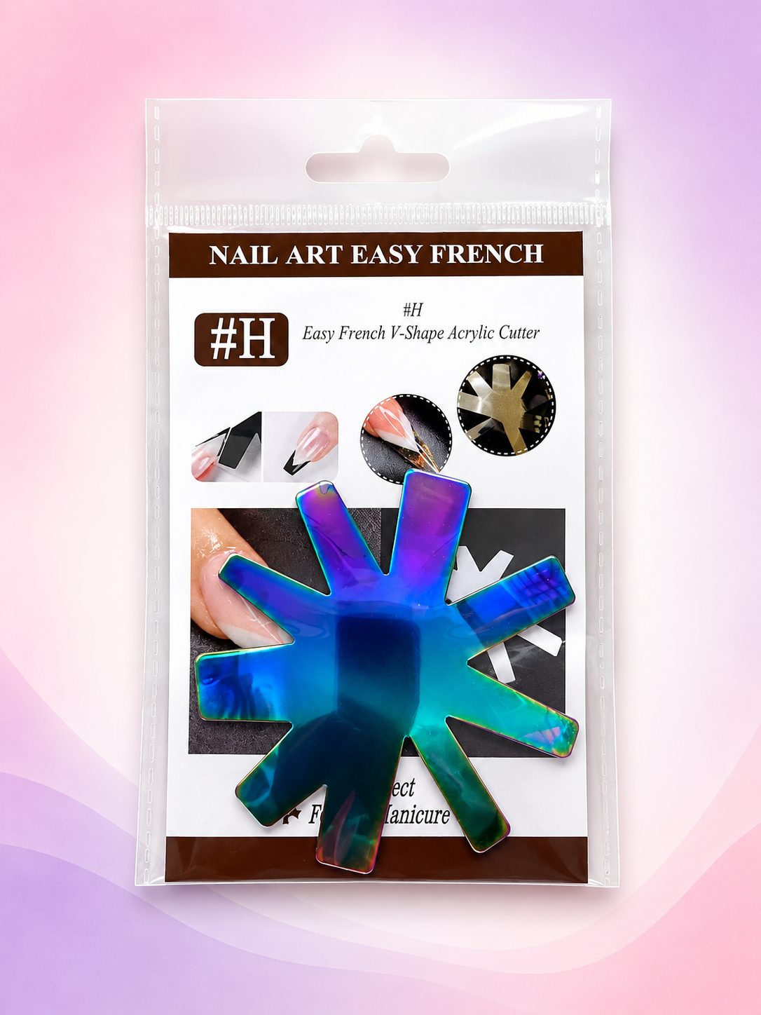 Spiral Molde Easy French V-Shape Acrylic Cutter #H SMF3