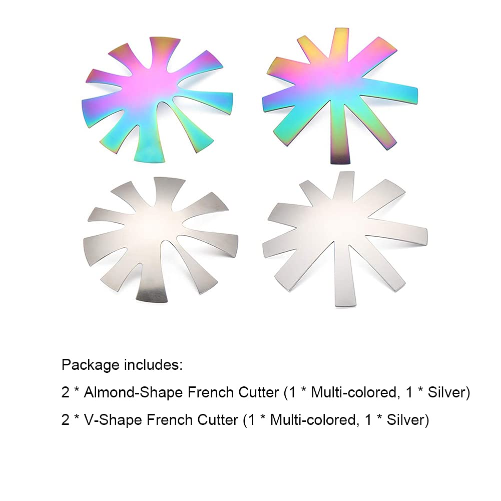 Spiral Molde Easy French V-Shape Acrylic Cutter #H SMF3