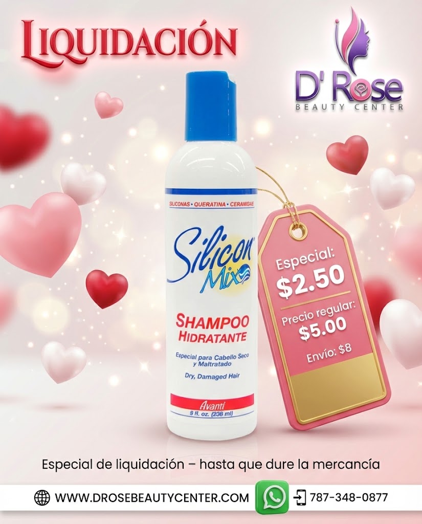 💧✨ Silicone Mix® Shampoo Hidratante 8 oz – Hidratación Profunda, Fuerza y Brillo ✨💧