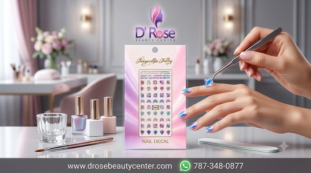 Fingertips Fairy Nail Decal Art SP026 – Stickers Iridiscentes Geométricos para Uñas