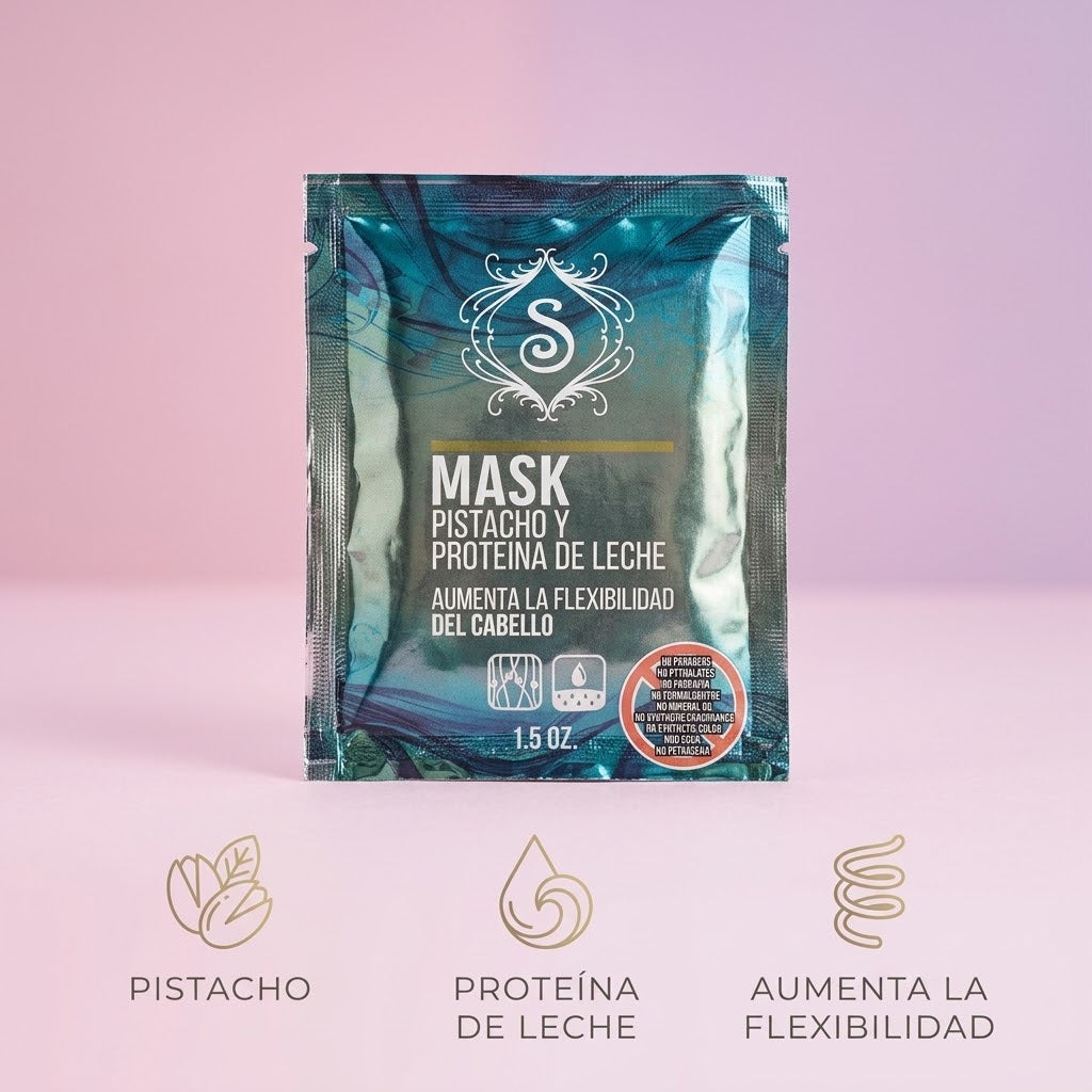 Simone Professional Mascarilla de Pistacho y Proteína de Leche 1.5 oz – SPPLM1