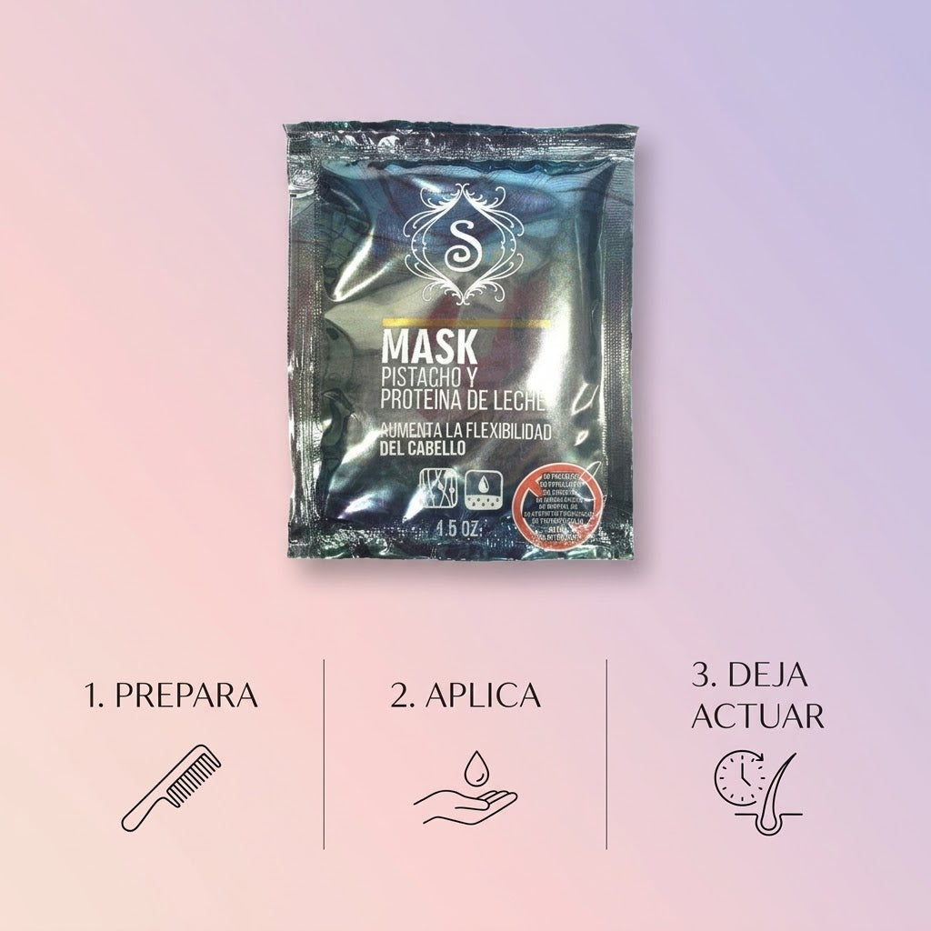 Simone Professional Mascarilla de Pistacho y Proteína de Leche 1.5 oz – SPPLM1