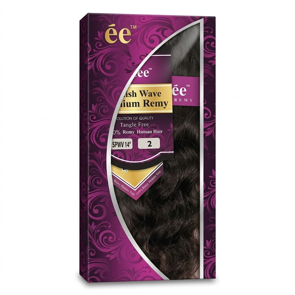 ✨ Extensiones Esmée Spanish Wave 14” Color #2 – 100% Remy Human Hair ✨