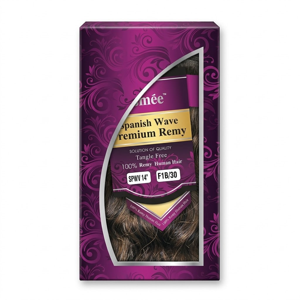 ✨ Extensiones Esmée Spanish Wave 14” Color #F1B/30 – 100% Remy Human Hair ✨