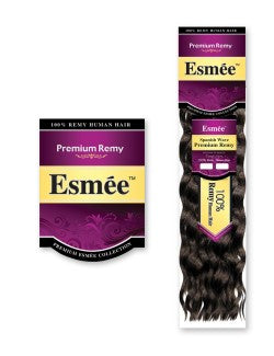 ✨ Extensiones Esmée Spanish Wave 18” Color #1 – 100% Remy Human Hair ✨